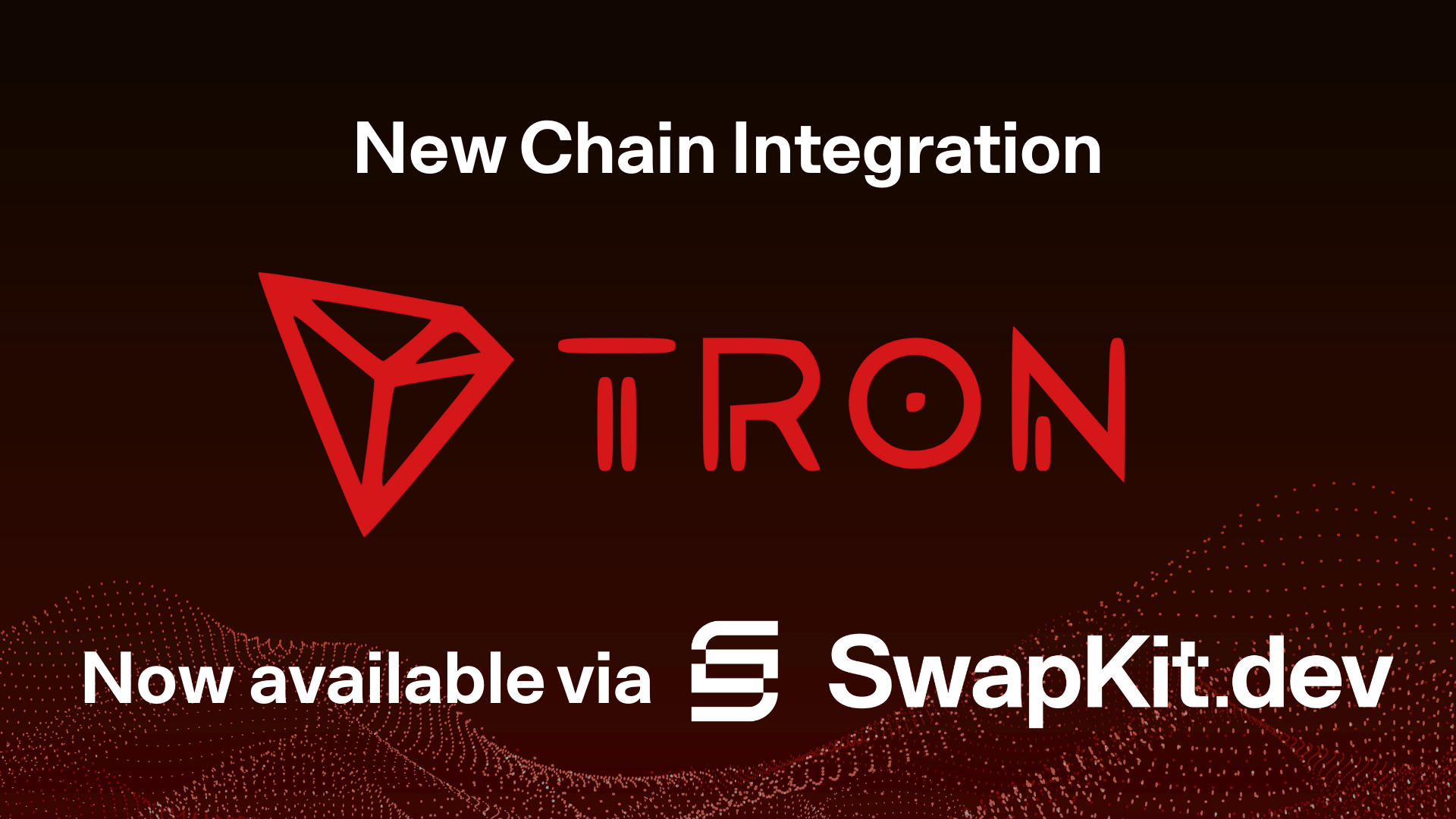 SwapKit TRON integration with NEAR Intents