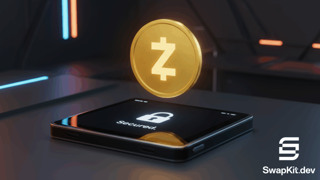 Zcash cross-chain swaps via SwapKit on supported platforms like Ledger and THORSwap.