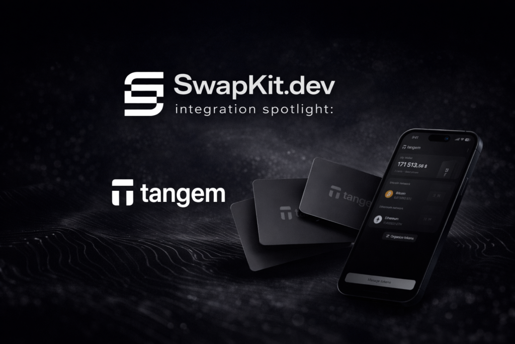 SwapKit X Tangem